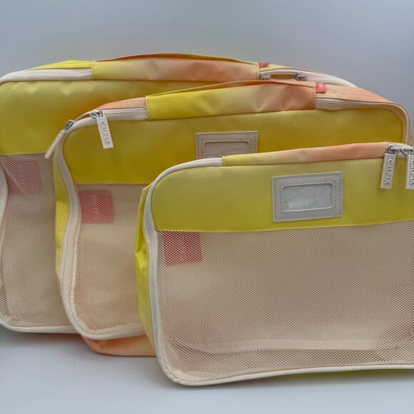 NWOT Calpak Packing Cubes Set of 3 Travel Suitcase Durable Lightweight Organize - Picture 1 of 12